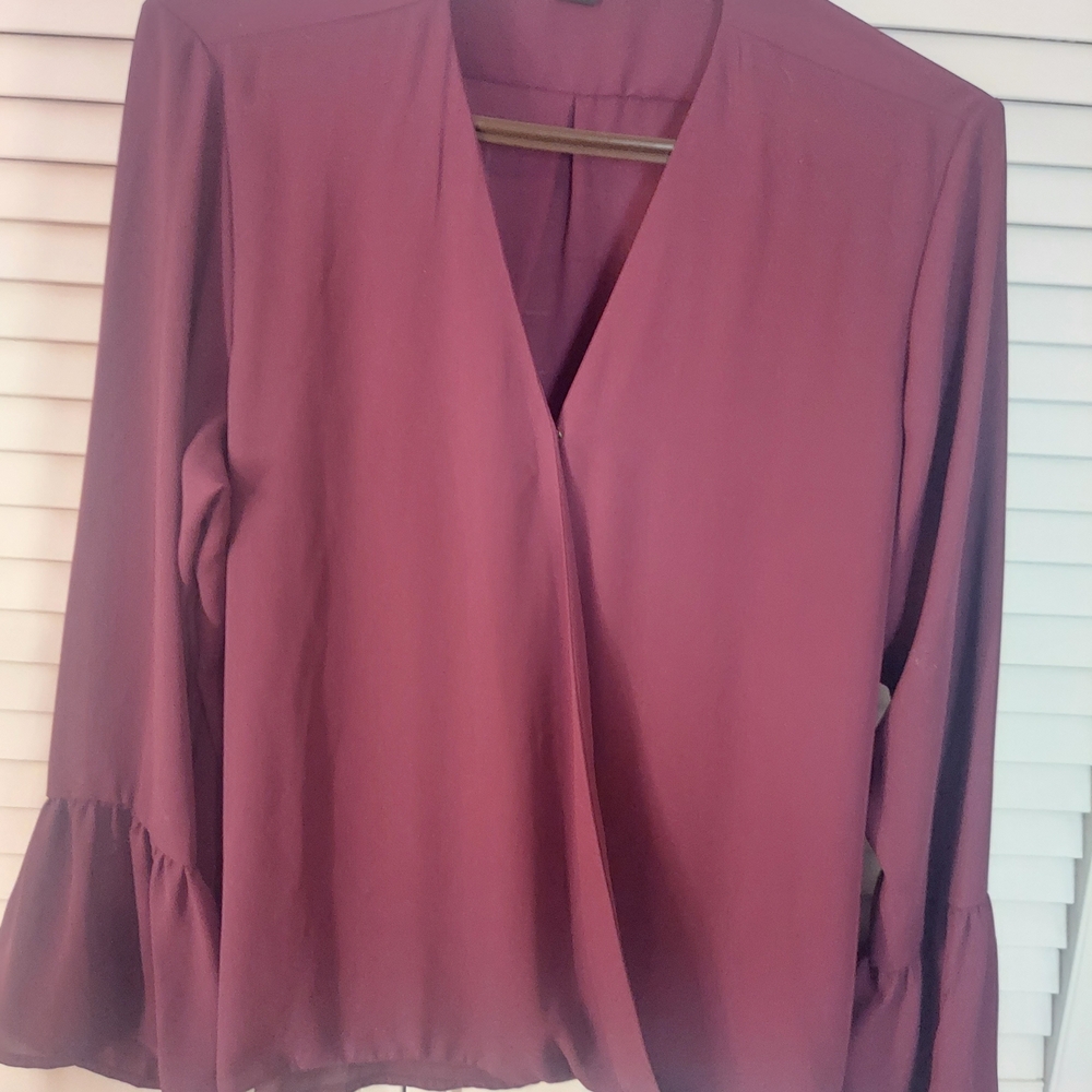 IMAN Mauve Women's Blouse Size L